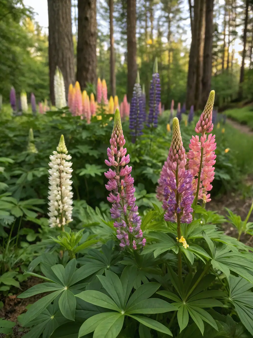 A photograph of a diverse array of wildflowers blooming on Suva Planina, capturing their vibrant colors and delicate beauty, showcasing the rich biodiversity of the region.